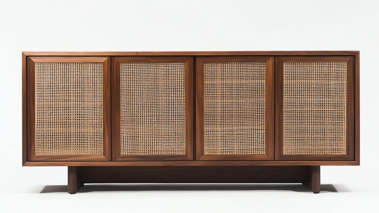 rattan bar cabinet - PopBaazar