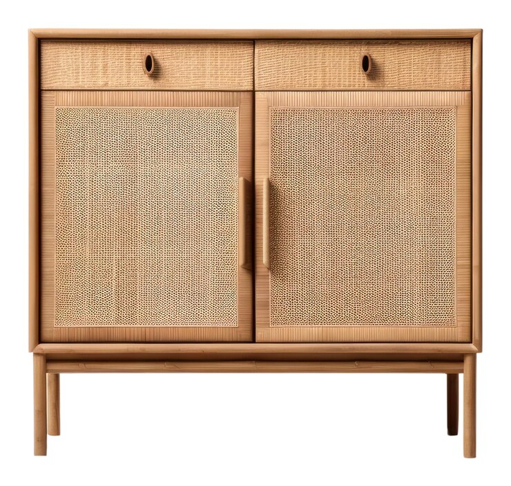 rattan shoe cabinet - PopBaazar
