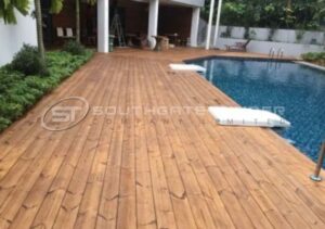 thermowood pine decking